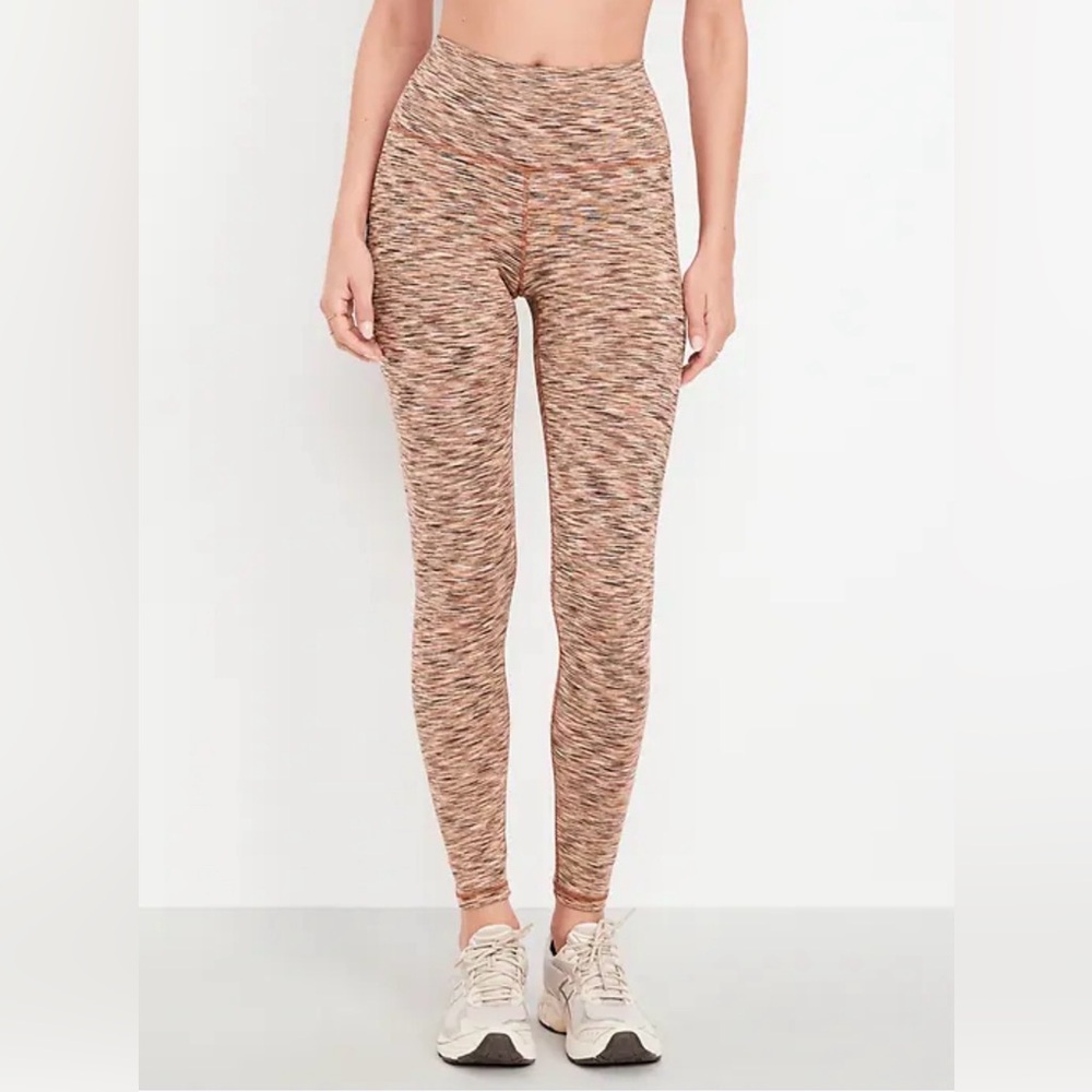 Old Navy High-Waisted Full-Length Space-Dye Leggings Size Large